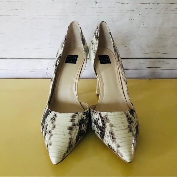 WHBM Portia Snakeskin D’Orsay heels - Picture 3 of 5